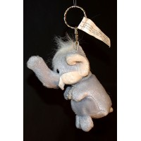 Ravensden Elephant Plush Beanie keyring