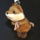 woodland plush animal keyrings