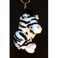 Ravensden Zebra Beanie Plush keyring