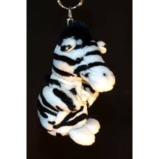 Zebra Beanie Plush keyring